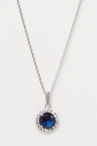 Pendentif Bleu merveilleux - Or blanc