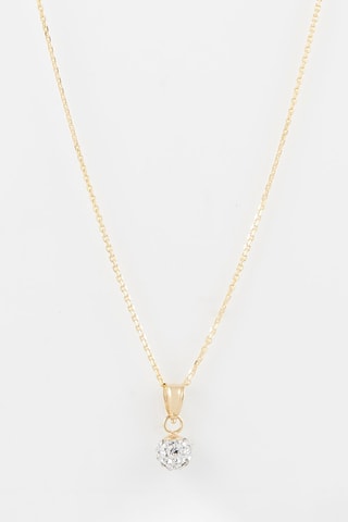 Pendentif Bulle de crystal - 
Or jaune