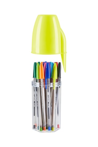 20 stylos-bille Cristal - 10 encres