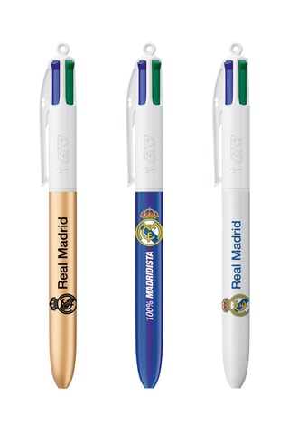 3 stylos 4 couleurs Real Madrid CF 