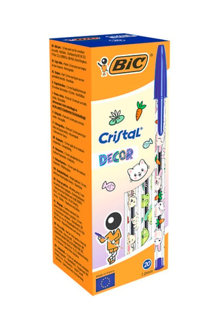 20 stylos-bille - Encre bleu
