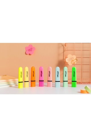8 surligneurs Flat - Jaune et vert