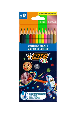 12 crayons de couleur Kids Smooth - 2,9 mm