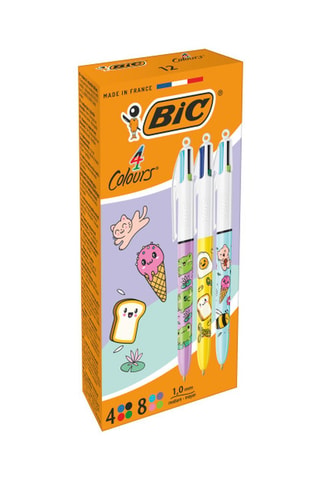 12 stylos 4 couleurs 