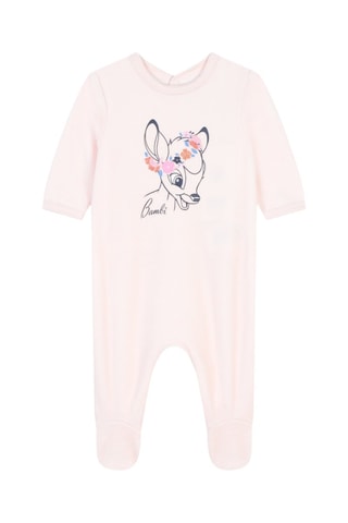 Pyjama en coton biologique Bambi Disney - Rose poudré - Carrément Beau