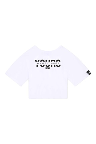 T-shirt en coton biologique - Blanc - DKNY