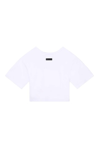 T-shirt en coton biologique - Blanc - DKNY