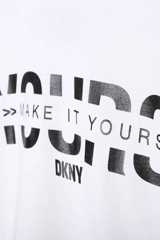 T-shirt en coton biologique - Blanc - DKNY