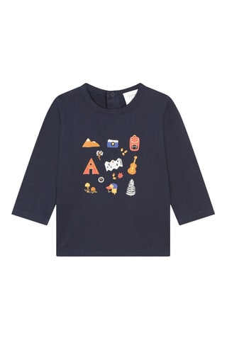 T-shirt en coton biologique - Bleu marine - Carrément Beau