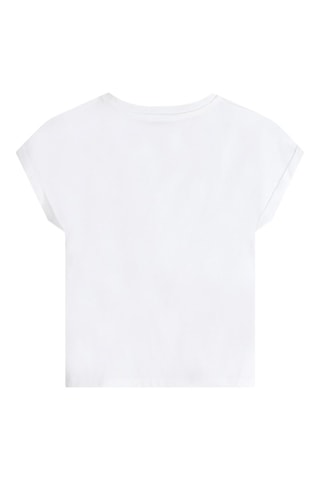 T-shirt en coton biologique - Blanc - DKNY