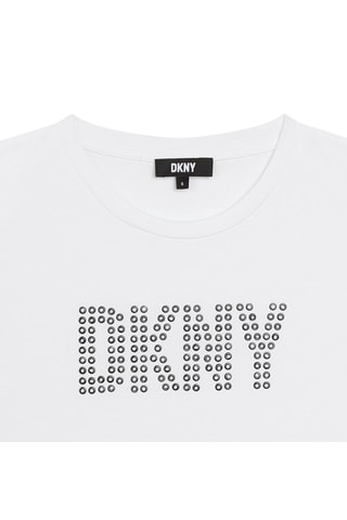 T-shirt en coton biologique - Blanc - DKNY