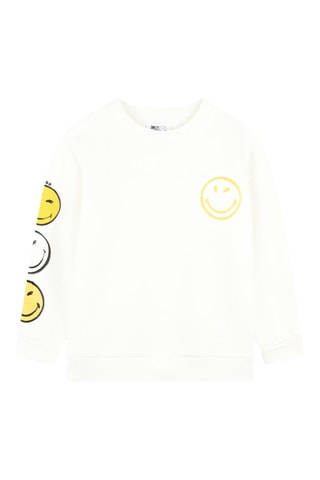 Sweat en coton biologique Smiley - Blanc - Marc Jacobs