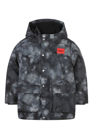 Parka à capuche tie and dye - Gris - Hugo