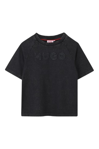 T-shirt en coton biologique - Noir - Hugo
