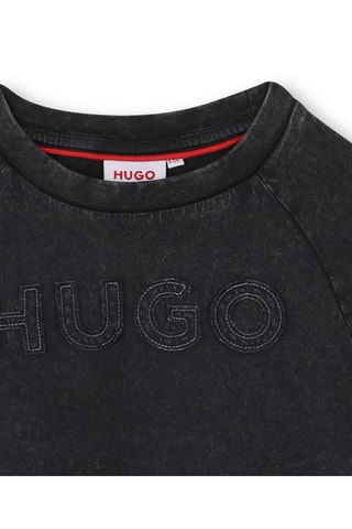 T-shirt en coton biologique - Noir - Hugo