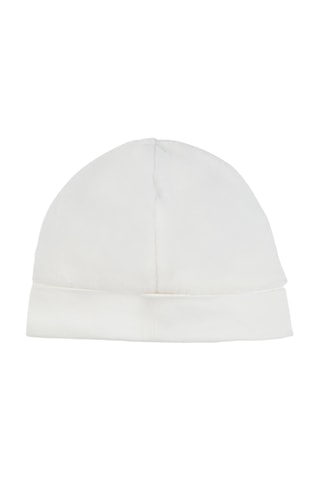 Bonnet en velours et coton biologique - Blanc - Boss