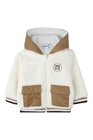 Sweat à capuche et jogging - Blanc et marron clair - Boss