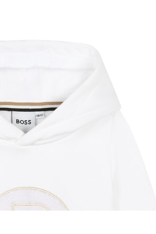 Sweat à capuche - Blanc - Boss