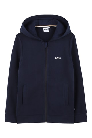 Sweat à capuche - Bleu marine - Boss