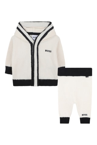 Sweat à capuche et pantalon - Blanc - Boss
