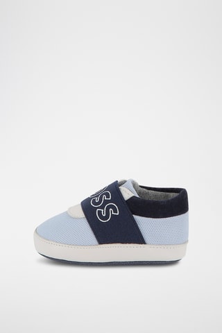 Chaussons en cuir - Bleu - Boss