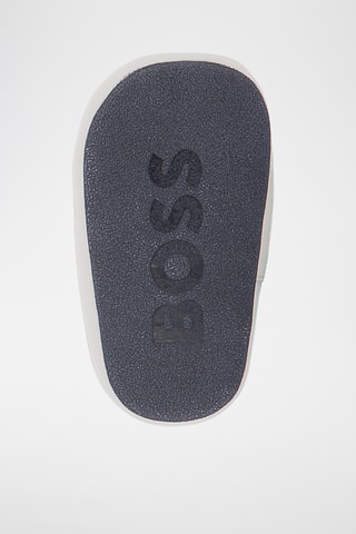 Chaussons en cuir - Bleu - Boss