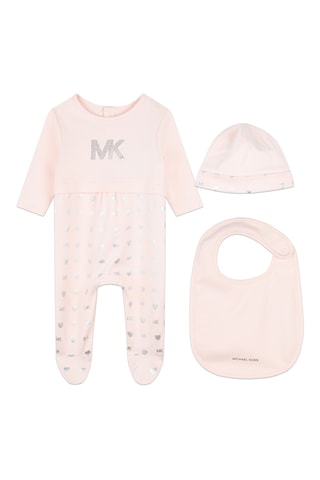 Pyjama 3 pièces en coton biologique - Rose - Michael Kors