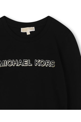 T-shirt en coton biologique - Noir - Michael Kors