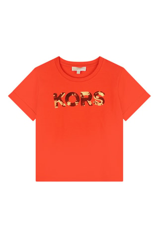 T-shirt en coton biologique - Orange - Michael Kors
