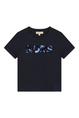 T-shirt en coton biologique - Bleu marine - Michael Kors