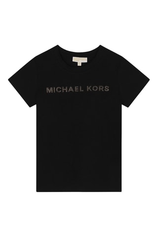 T-shirt en coton biologique - Noir - Michael Kors