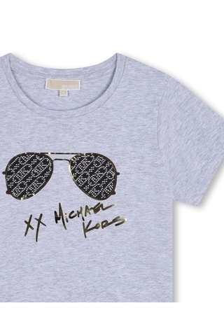 T-shirt en coton biologique - Gris - Michael Kors