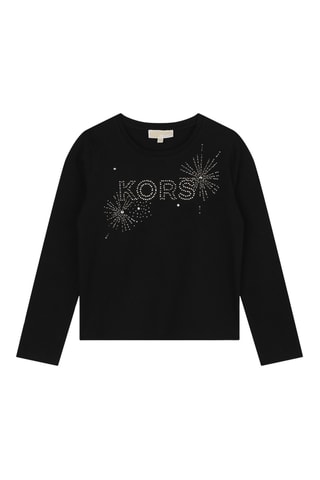 T-shirt en coton biologique - Noir - Michael Kors