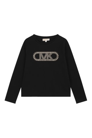 T-shirt en coton biologique - Noir - Michael Kors