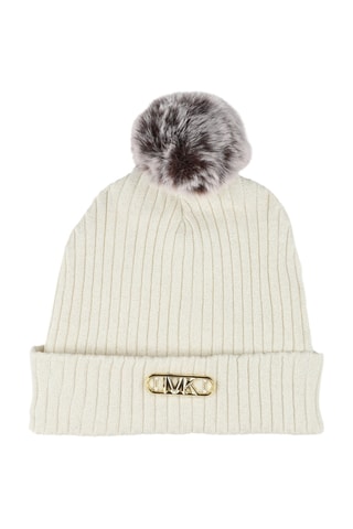 Bonnet à pompon - Ecru - Michael Kors
