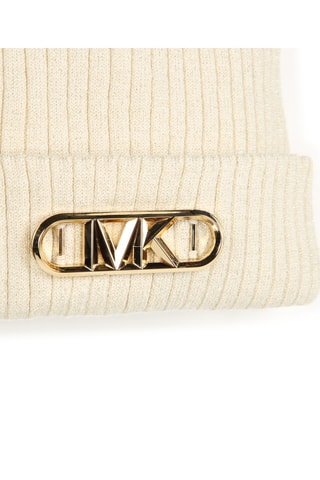 Bonnet à pompon - Ecru - Michael Kors