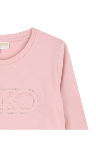 T-shirt en coton biologique - Rose poudré - Michael Kors