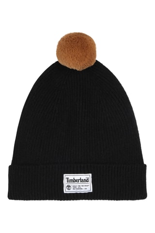Bonnet à pompon polaire - Noir - Timbe