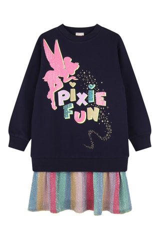 Robe trompe-l’œil Clochette Peter Pan Disney - Noir - Billieblush