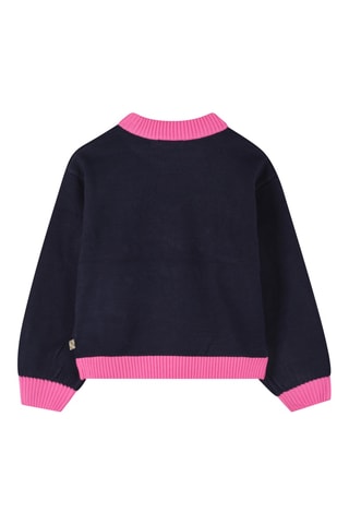 Pull - Bleu nuit et fuchsia - Billieblush