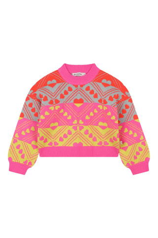 Pull - Rose et rouge - Billieblush