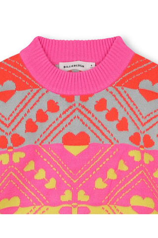 Pull - Rose et rouge - Billieblush