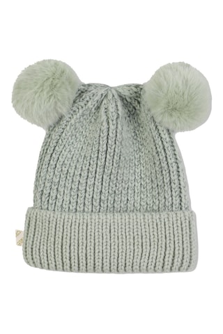 Bonnet à pompon - Vert d’eau - Billieblush