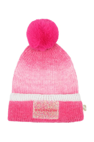 Bonnet à pompon tie and dye - Rose et blanc - Billieblush