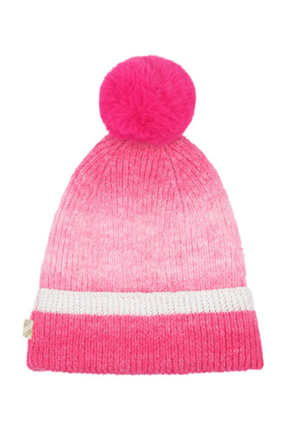 Bonnet à pompon tie and dye - Rose et blanc - Billieblush