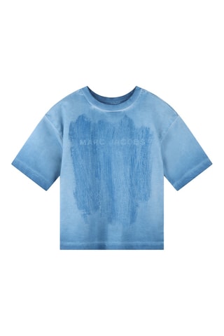T-shirt en coton biologique tie and dye - Bleu cobalt - Marc Jacobs