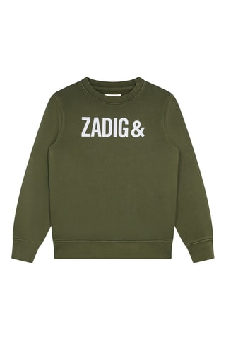 Sweat en coton biologique - Kaki - Zadig