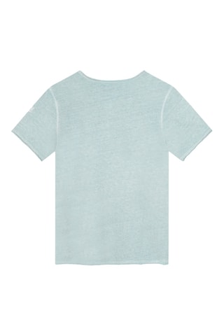 T-shirt en coton biologique - Bleu clair chiné - Zadig