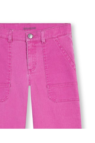 Pantalon taille haute - Fuchsia - Zadig