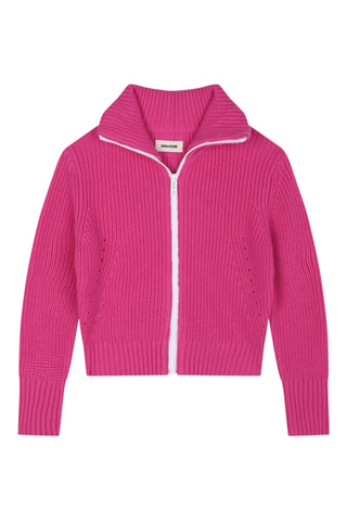 Gilet en laine - Fuchsia - Zadig